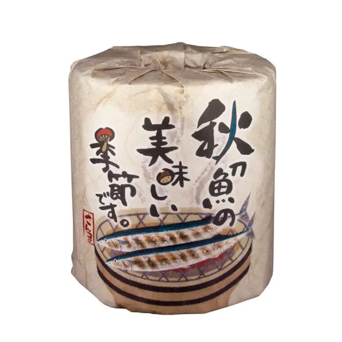 秋刀魚の美味しい季節ですトイレット1ロール、秋柄プリント、粗品や販促品に最適
