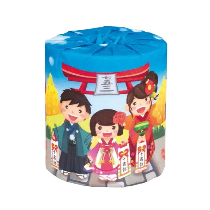 七五三トイレット1ロール、白無地、イベント景品や贈答用に最適