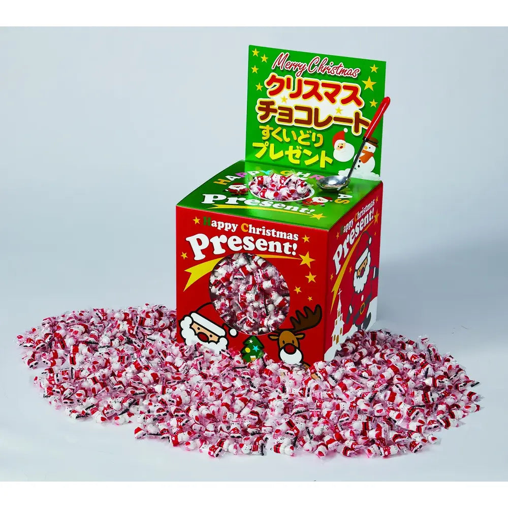 クリスマスチョコレートすくいどりプレゼント、90人用2kgセット、スプーン付き