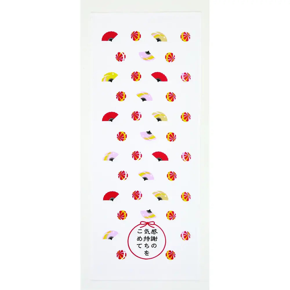 「感謝の気持ちをこめて」ガーゼフェイスタオル、34×84cm綿素材、5色