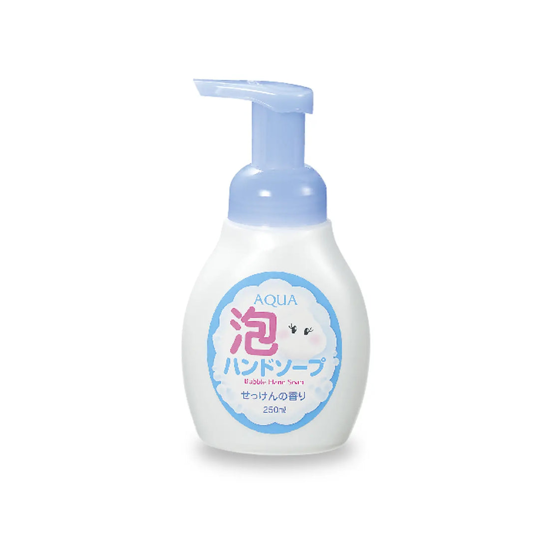 アクア泡ハンドソープ250ml、泡タイプで手指を優しく洗う、せっけんの香り