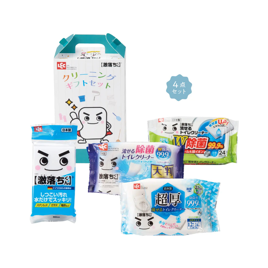 激落ちくん クリーニングギフトセット 化粧箱入り トイレクリーナー&スポンジセット