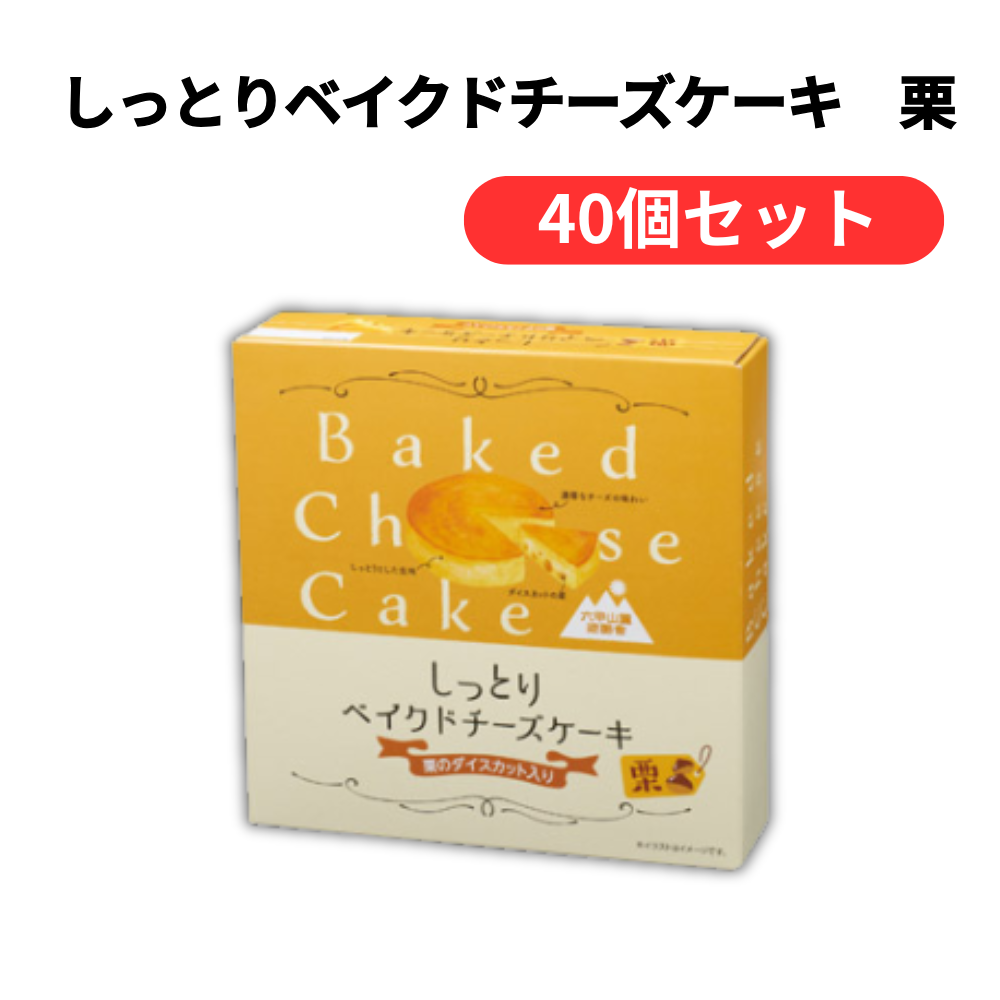 しっとりベイクドチーズケーキ 栗【単価646円(税込)】【40個】