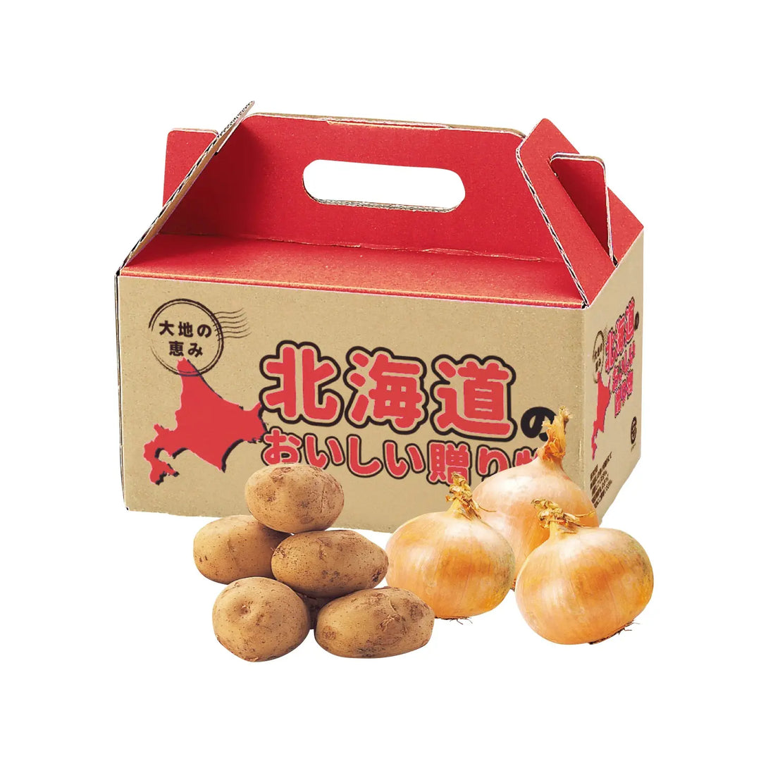北海道じゃがたま1kgセット、澄んだ空気で育った新鮮野菜の化粧箱入り