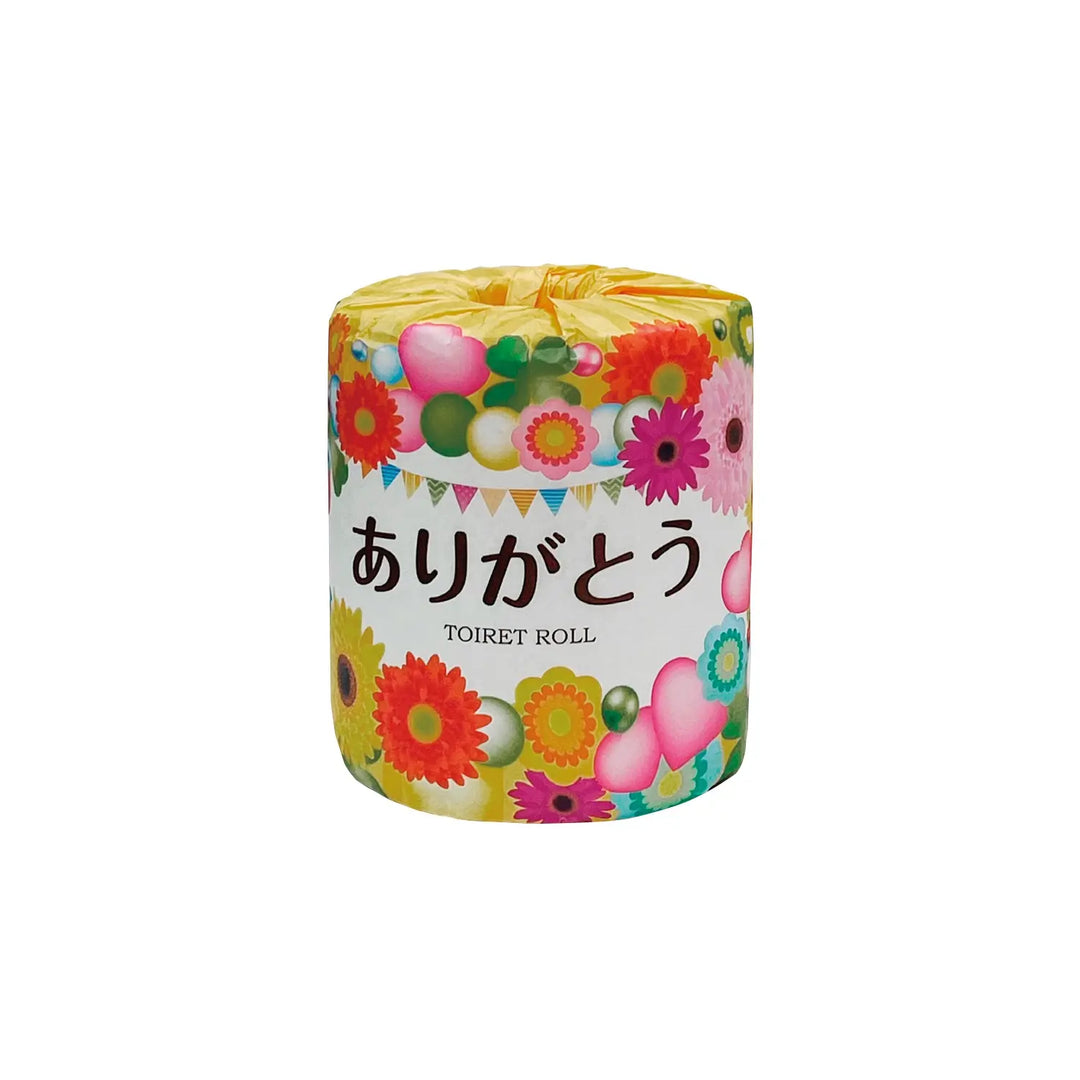 感謝の言葉「ありがとう」デザインの再生紙トイレットロール・イベント向け