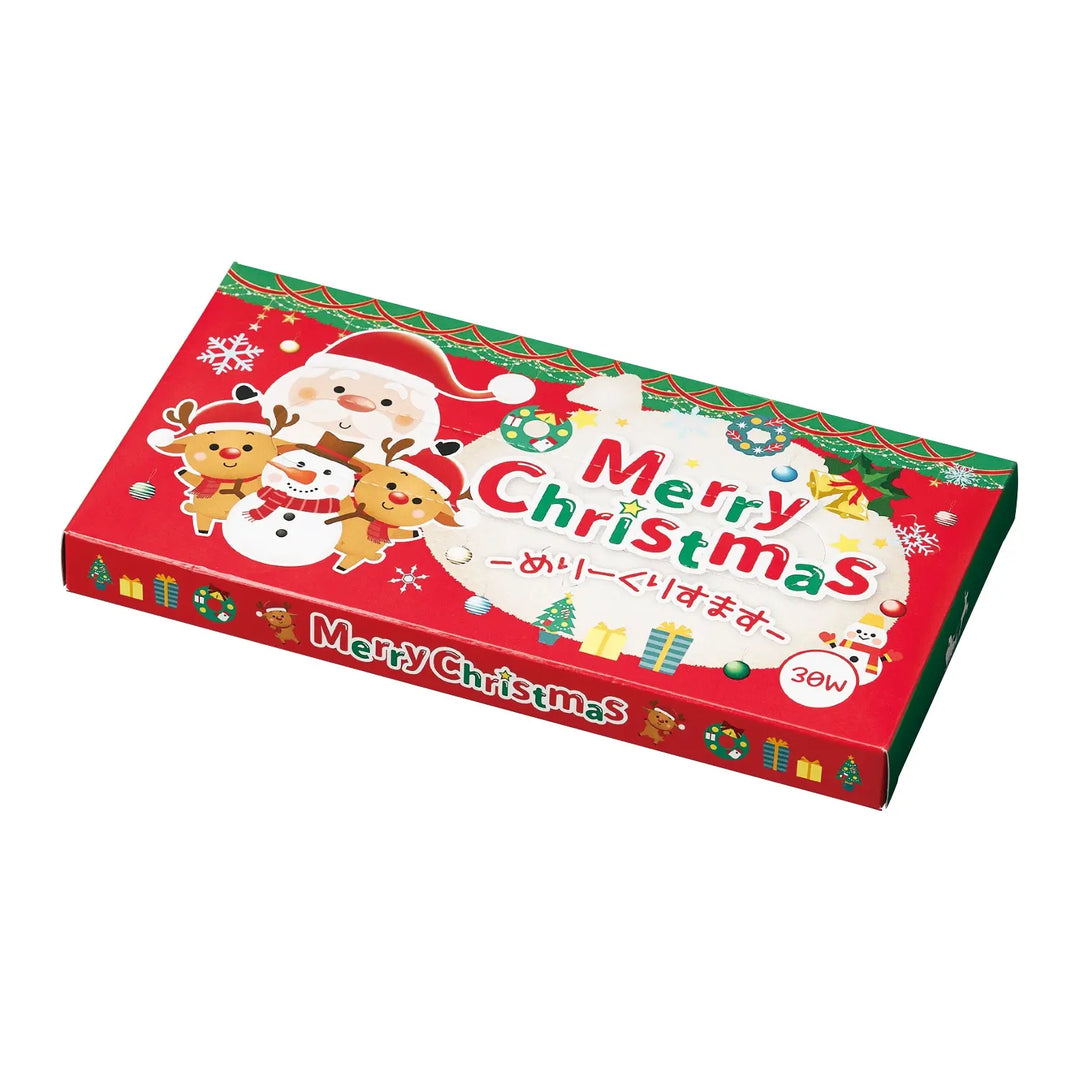 メリークリスマスBOXティッシュ30W、冬イベントに最適な日本製パルプ素材