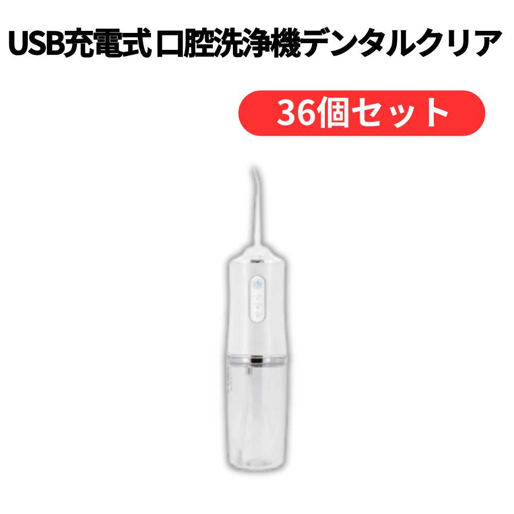 USB充電式 口腔洗浄機デンタルクリア【単価1408円(税込)】【36個】