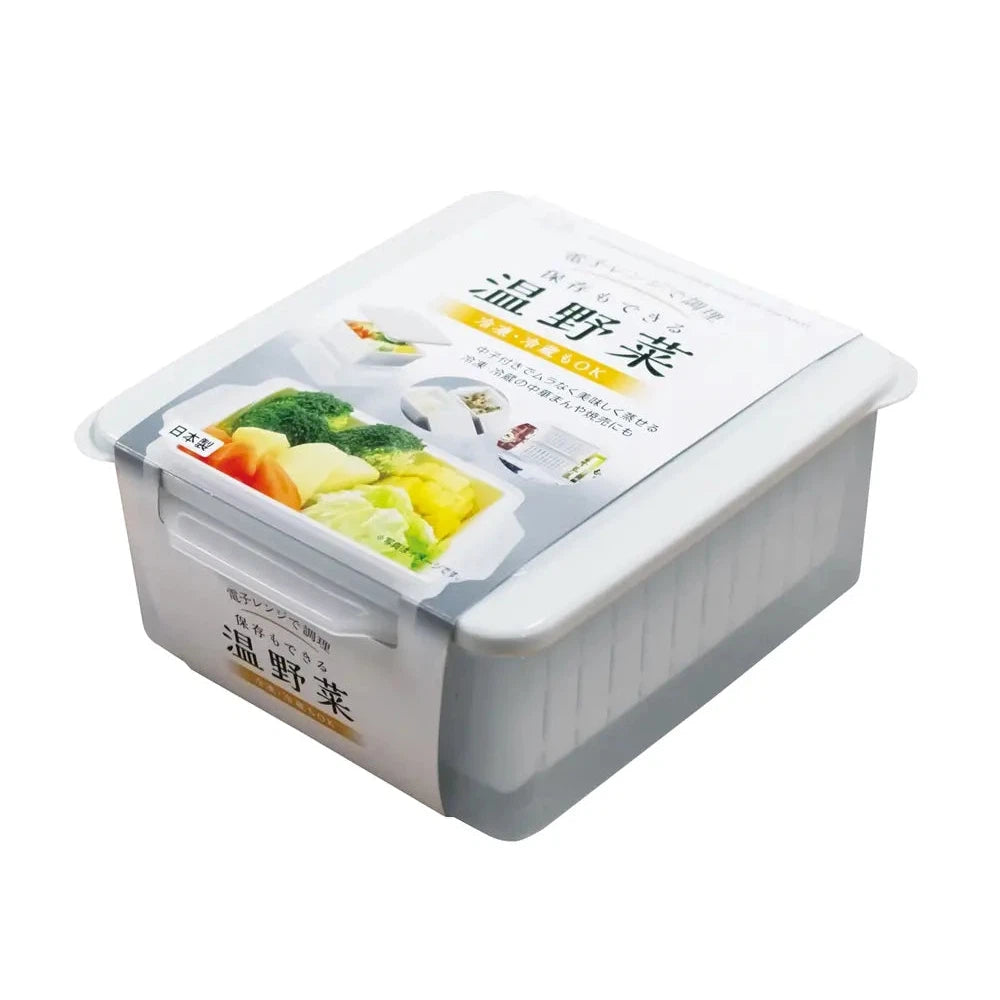 "電子レンジで調理保存可能な温野菜、ポリプロピレン製日本製"