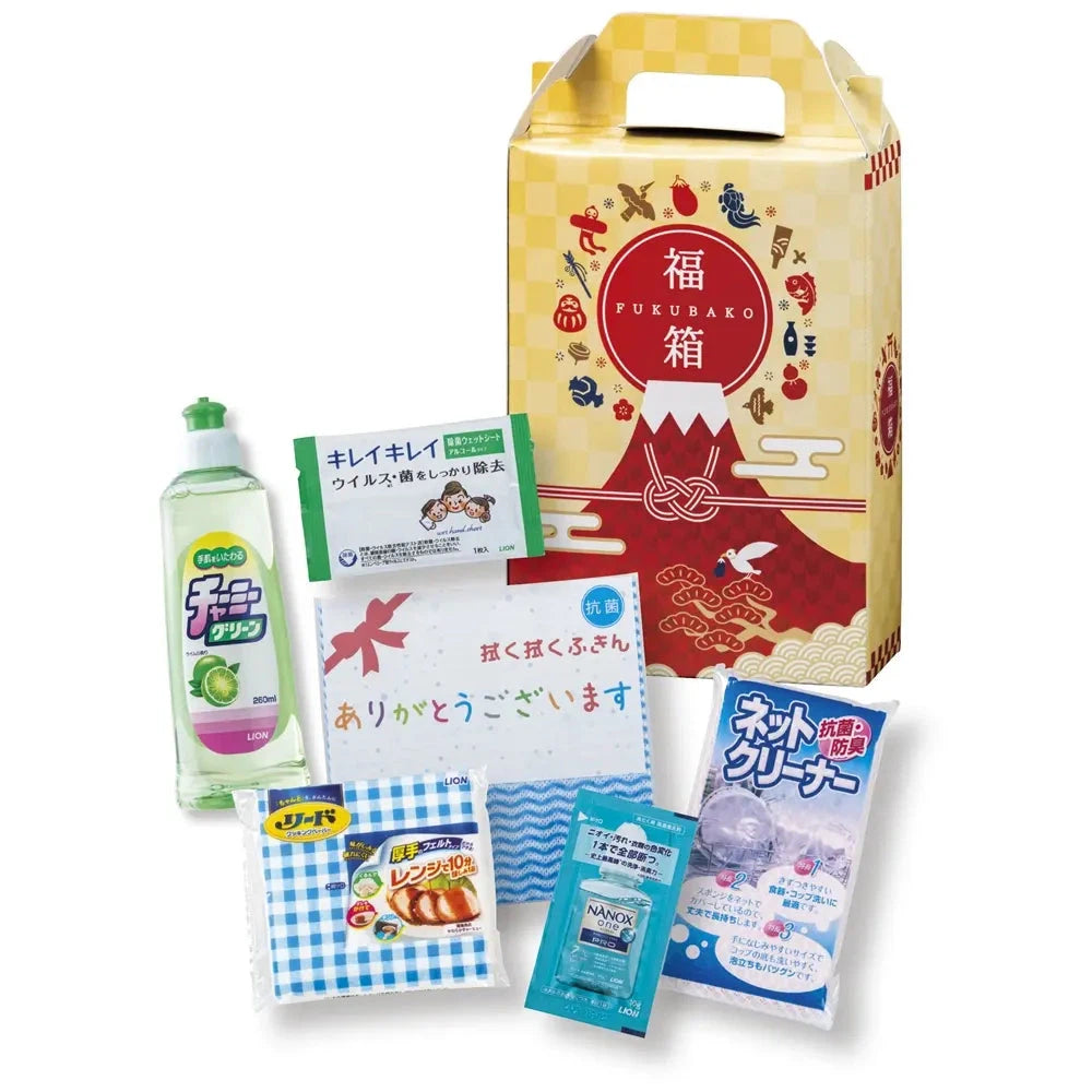 紅富士福箱ハッピーライフ6点セット−掃除に便利な日用品福箱