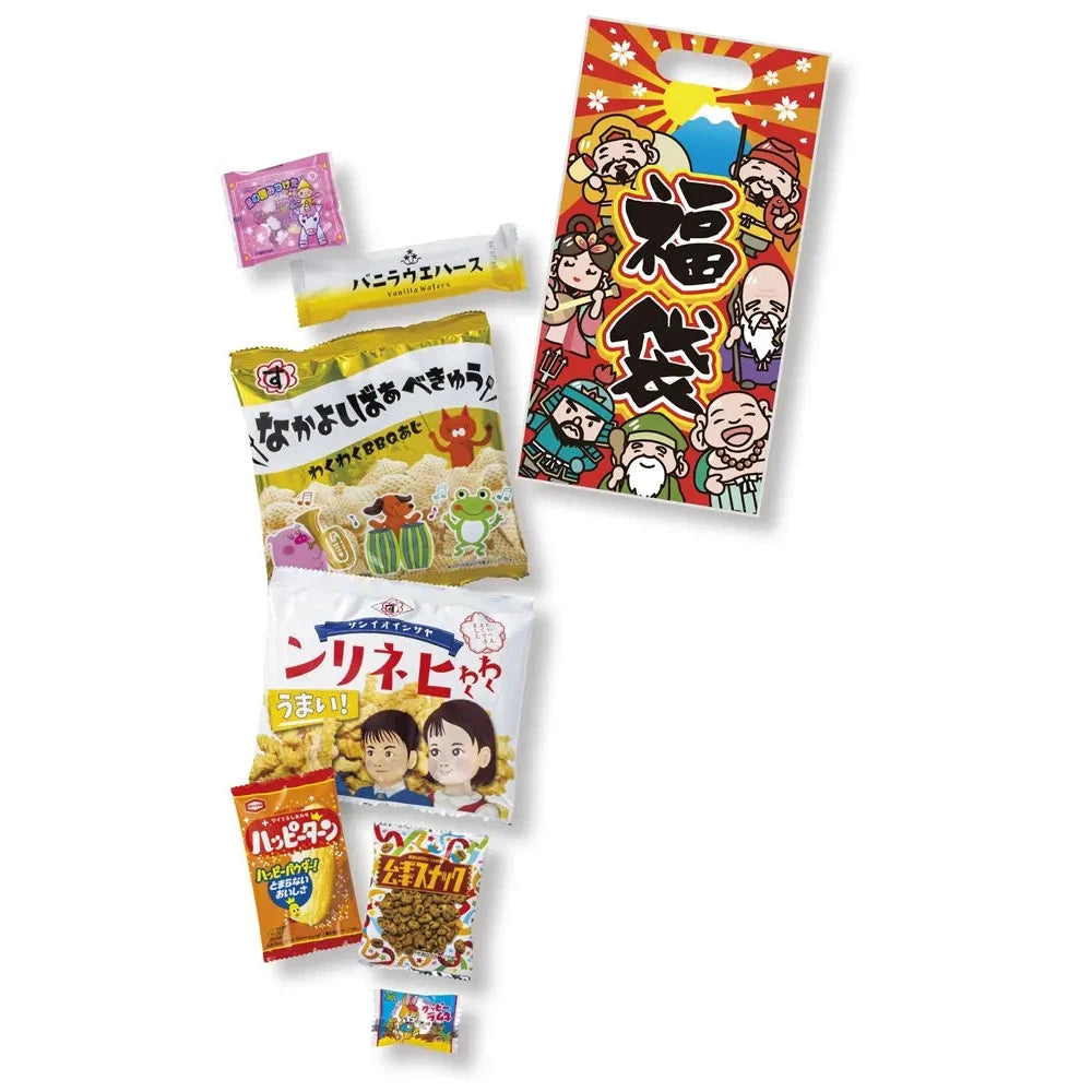 七福神お菓子福袋7点セット、年末年始に最適な色鮮やかな福袋