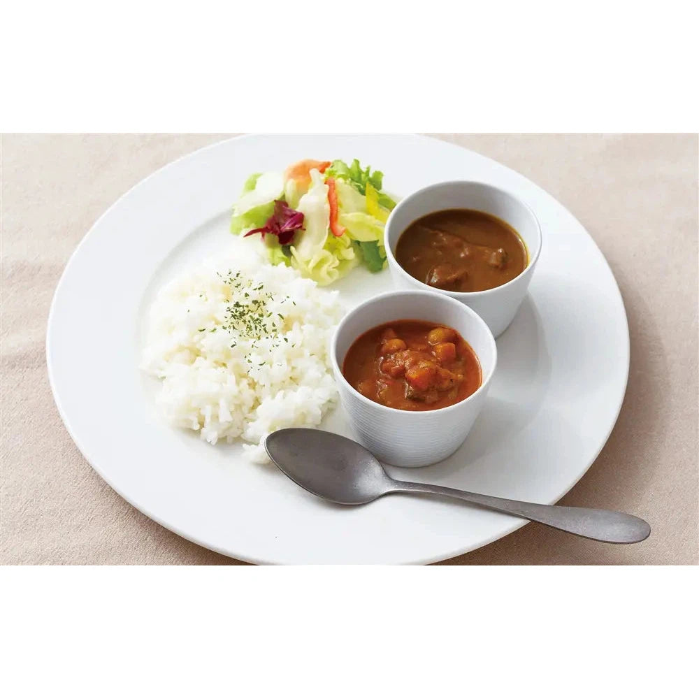新宿中村屋プチカレー、ビーフマイルドと彩り野菜の豆セット、伝統の味
