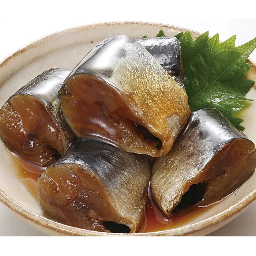 北海道産海鮮レトルトセット、いわし旨煮とさば味噌煮入り、無地箱入り