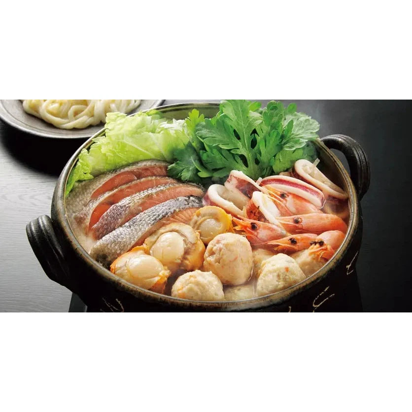 北海道石狩鍋: 秋鮭や海老入り、味噌味の郷土料理セット、冷凍対応