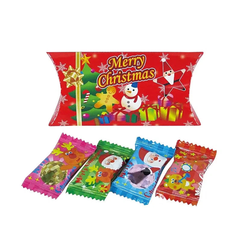 クリスマスキャンディボックス:華やかなクリスマス柄キャンディ入りプレゼント用