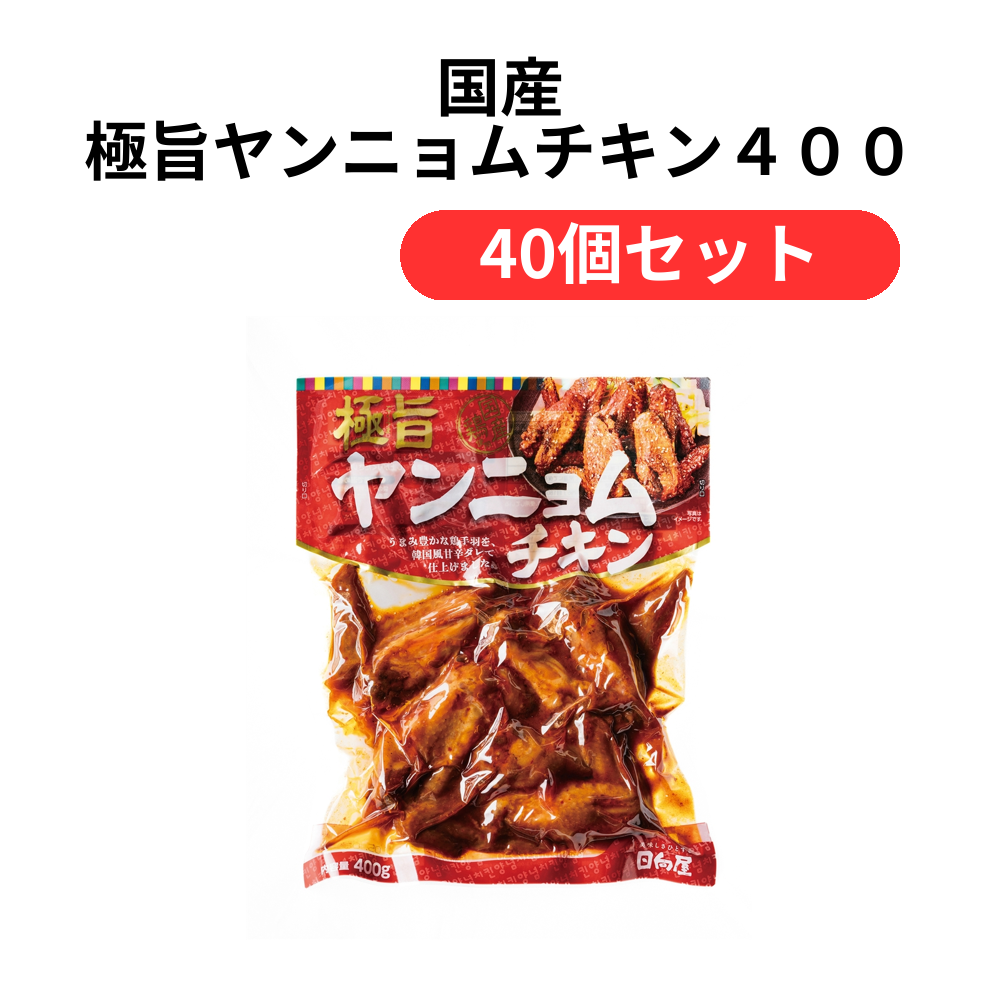 国産 極旨ヤンニョムチキン400g【単価677円(税込)】【40個】