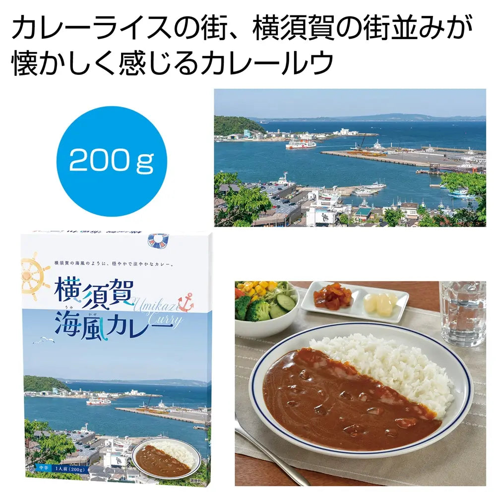 横須賀海風カレー200g(1食) 化粧箱入り 国産 長期保存可能 日本製