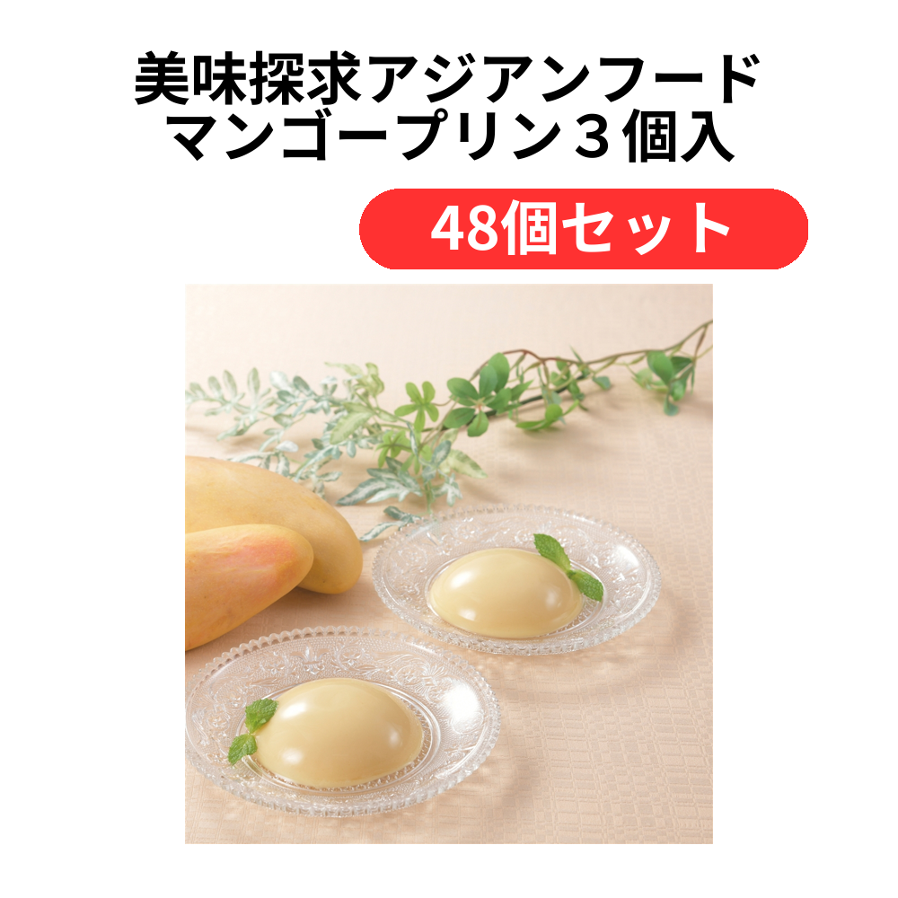 美味探求アジアンフード マンゴープリン3個入【単価466円(税込)】【48個】