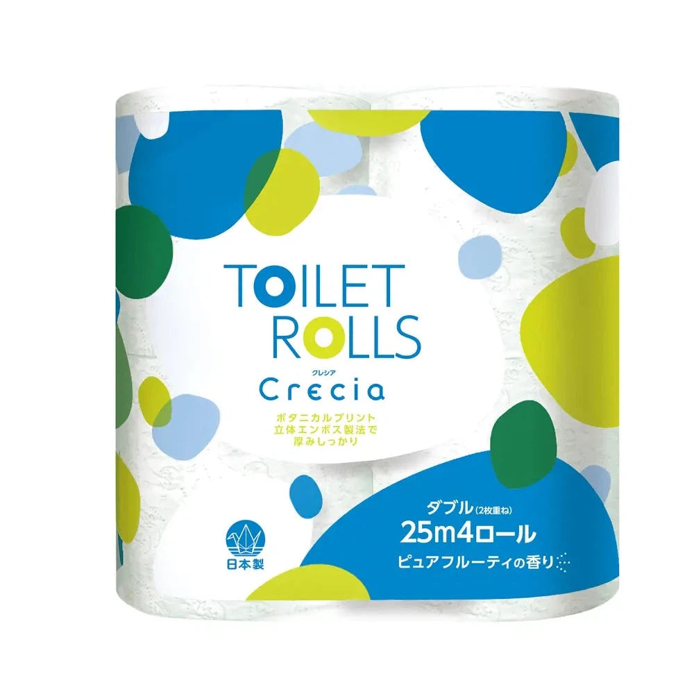 クレシアトイレット4ロールダブル25m、日本製紙の柔らかなトイレットペーパー