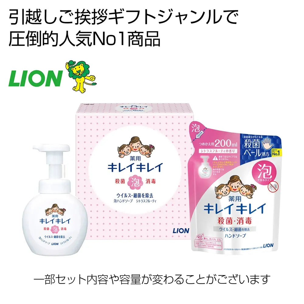 キレイキレイ泡ハンドソープ2点セット 化粧箱入り 泡タイプと詰め替え用