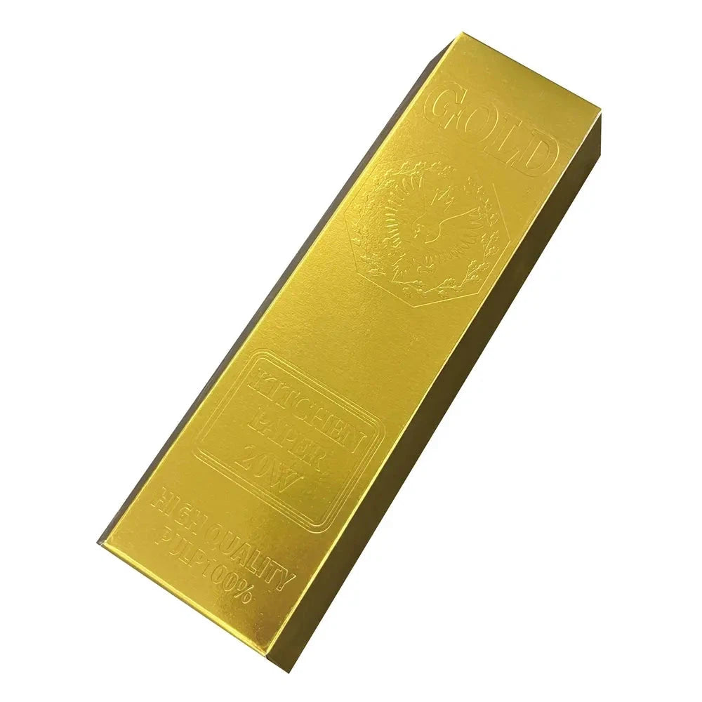 ゴールドキッチンペーパー20W 金塊形パッケージ おしゃれ キッチン用