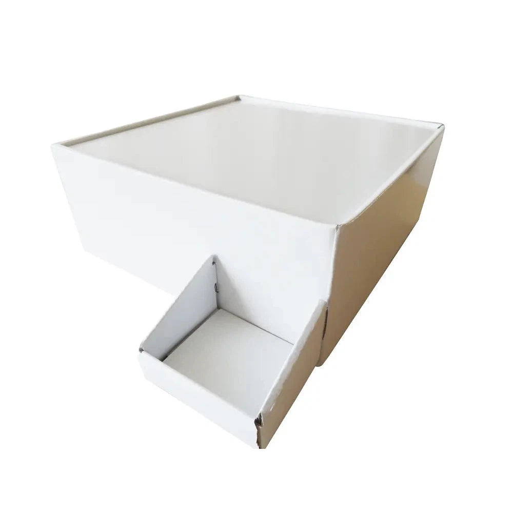 ガチャコップ専用台(白) 紙製 25x31.5x15cm カプセル取り出しやすい設計
