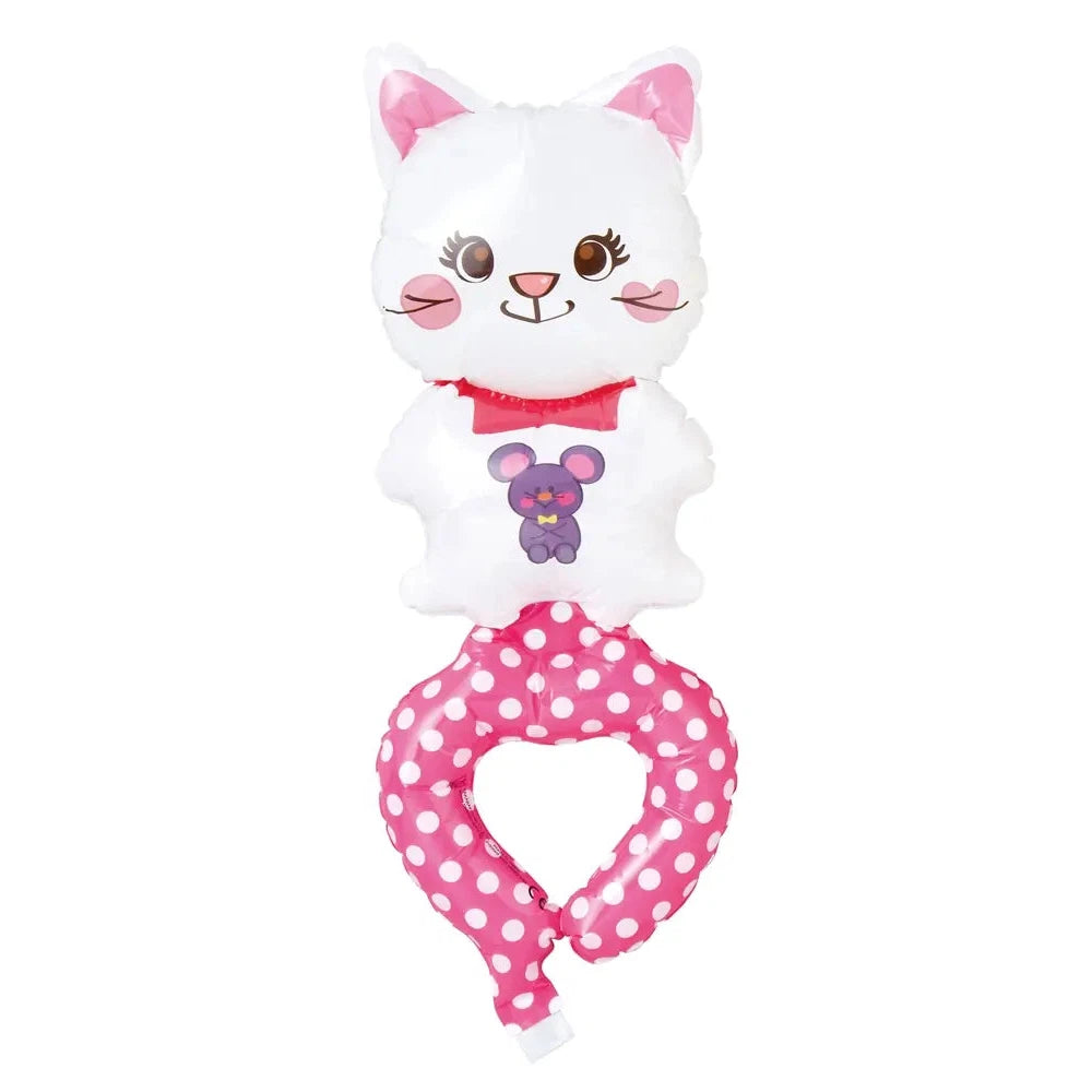 うでピタバルーン1個(ねこ)腕に抱きつくナイロン製アニマルバルーン