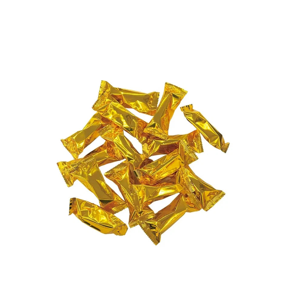 貼り付け用お菓子キット100人用(金のクランチチョコ)ピロー包装