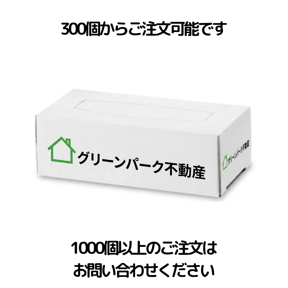 オリジナルBOXティッシュ ミニ20W 窓あり・グロスあり