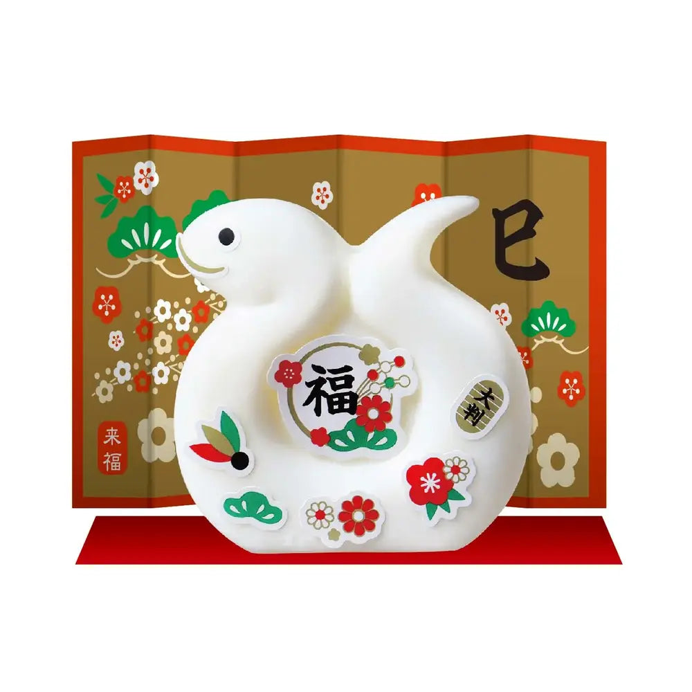 来福石けん【巳】化粧箱入り、約6×8×3.5cm、滑らかな肌触り