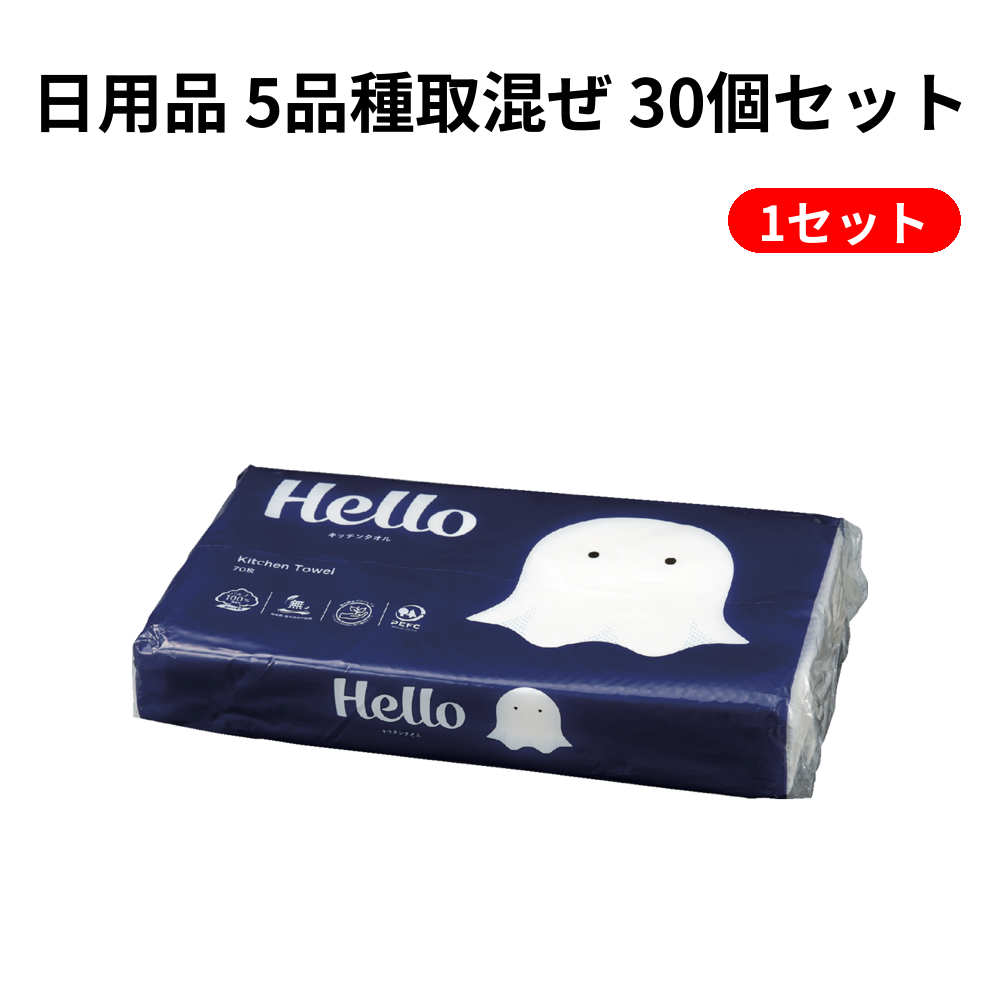 日用品 5品種取混ぜ 30個セット 1セット