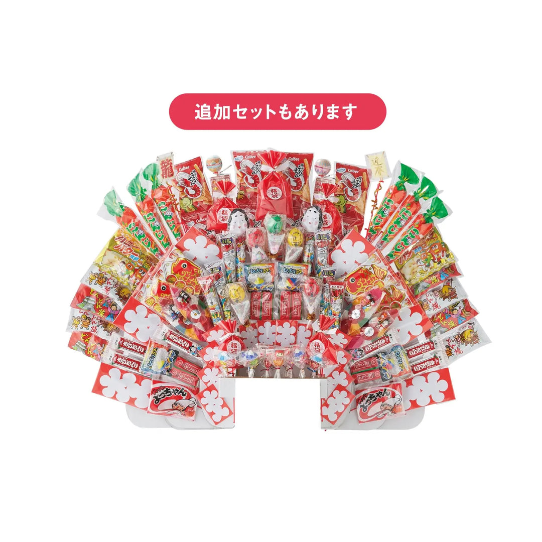 千客万来にぎやかスタンド用追加セット-お菓子と雑貨88個入り