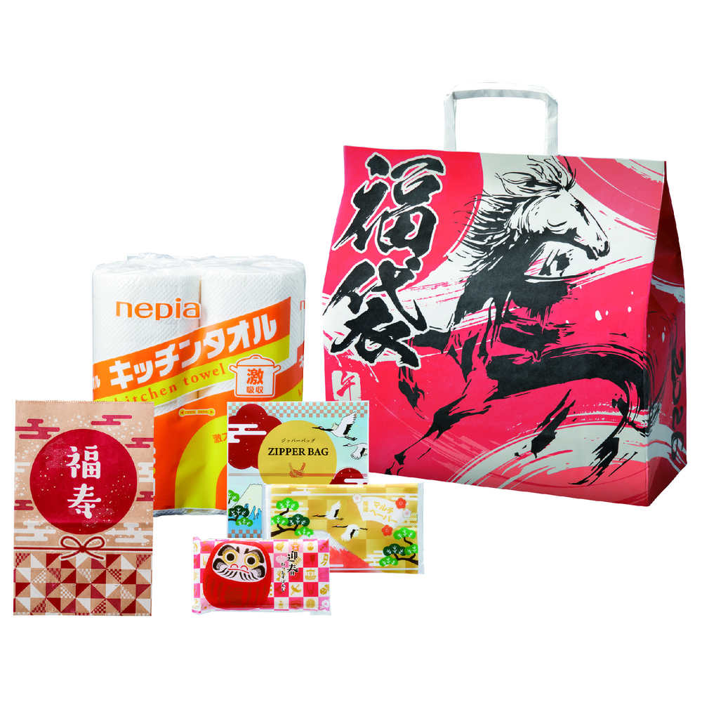 干支福袋 イチ押し！日用品5点セット 2026【単価438円(税込)】【24個】