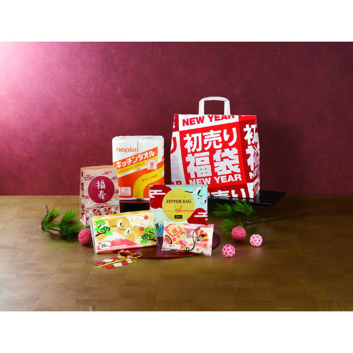 初売り福袋 イチ押し!日用品5点セット 2026【単価438円(税込)】【24個】