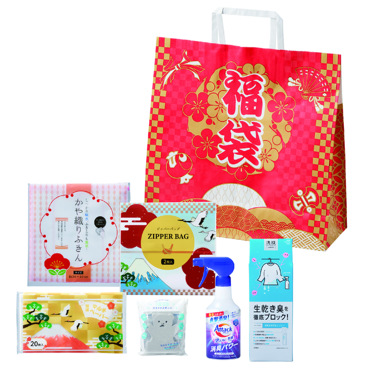 福袋　ずっしり日用品6点セット 2026【単価658円(税込)】【16個】