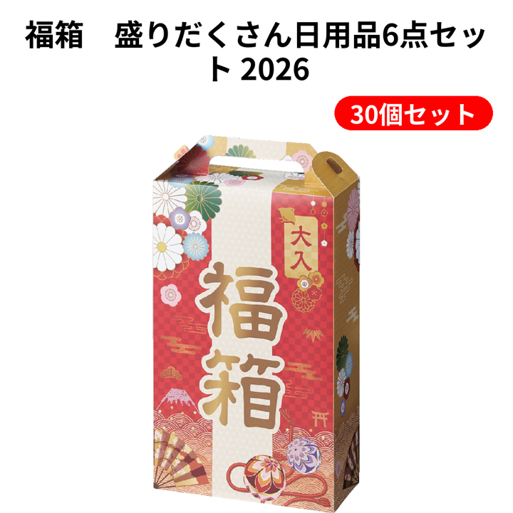 福箱　盛りだくさん日用品6点セット 2026【単価548円(税込)】【30個】
