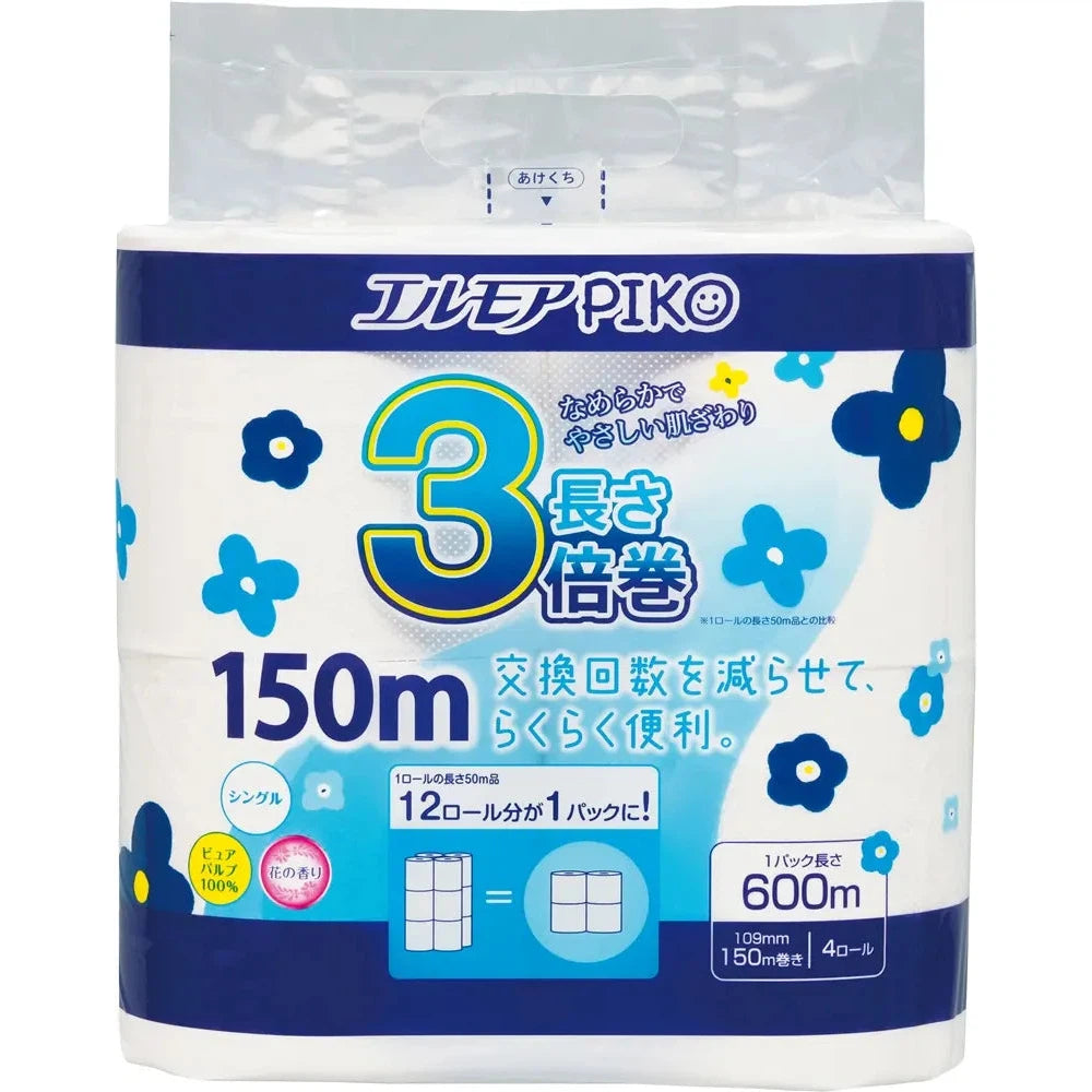 エルモアピコ３倍巻４ロールシングル（１５０ｍ）【単価658円(税込)】【24個】