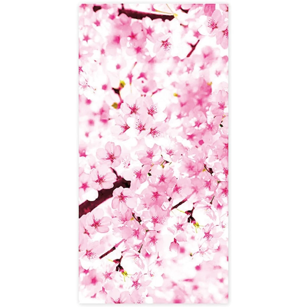 桜装飾セット、店頭用POPやタペストリーなど、桜デザインの装飾品一式